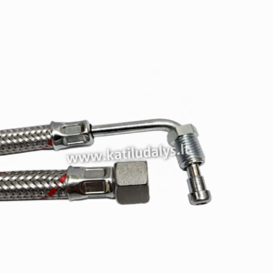 Skysto kuro šlangutė 90° kampu 1/4"x3/8", 1000mm (išorė/vidus)