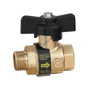 CALEFFI Rutulinis ventilis su atbuliniu vožtuvu 1/2"