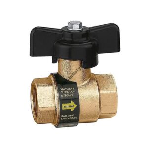 CALEFFI Rutulinis ventilis su atbuliniu vožtuvu 1"