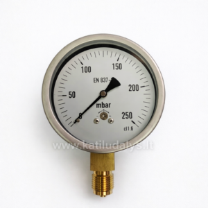Manometras dujoms 0-250 mbar