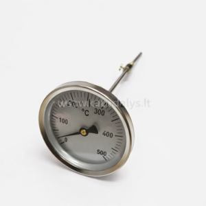 Termometras kaminui 0-500°C 100mm