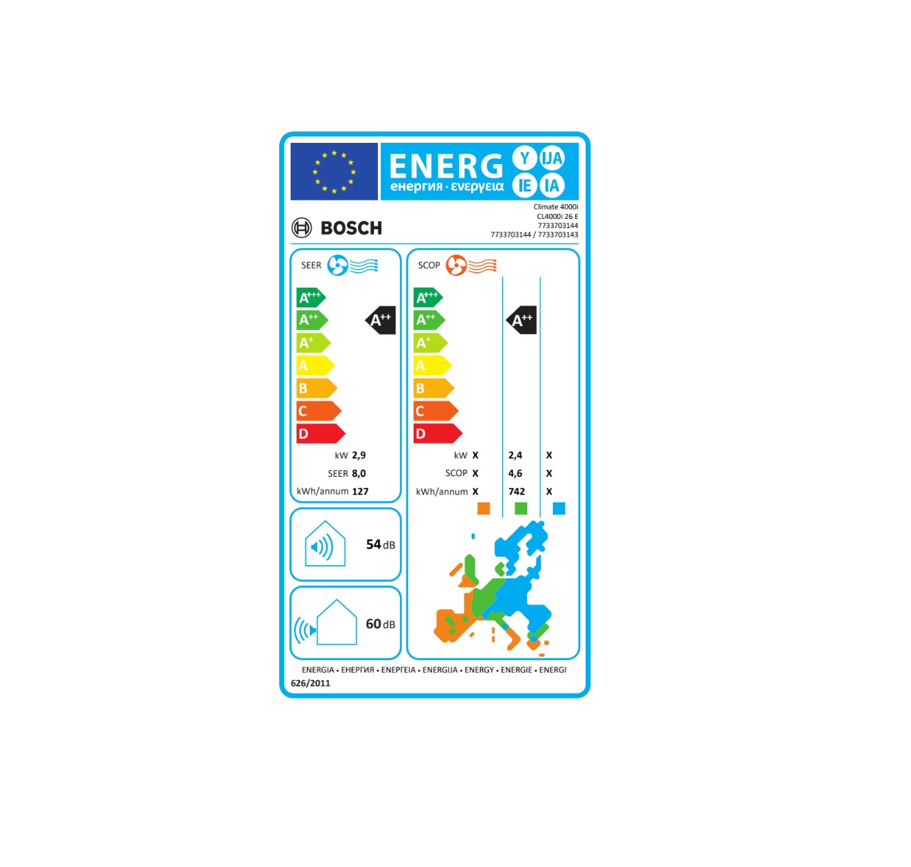 Bosch oro kondicionierius CL4000i SET 26E (A+++) - Image 2
